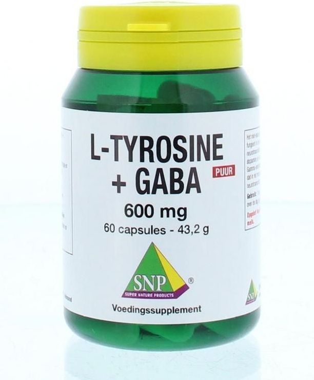 SNP L-Tyrosine + GABA 600 mg puur 60 capsules