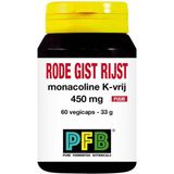 Rode Gist Rijst - Monacoline K-vrij - 900 mg - Vegetarische Capsules
