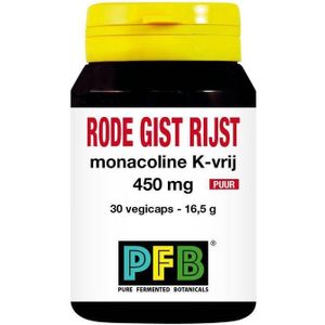 SNP Rode gist rijst monacoline K-vrij puur  30 Vegetarische capsules