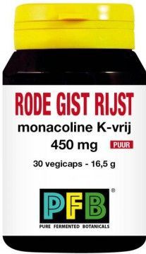 Rode gist rijst - Monacoline K-vrij - Puur - 900 mg - 2 Capsules