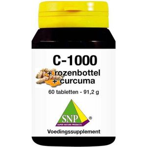 SNP Vitamine C + rozenbottel + curcuma 1000mg  60 tabletten