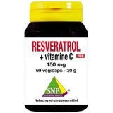 SNP Resveratrol + vitamine C 150 mg puur 60 Vegetarische capsules