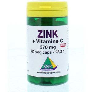 SNP Zink 50mg + gebufferde vitamine C puur 60 Vegetarische capsules