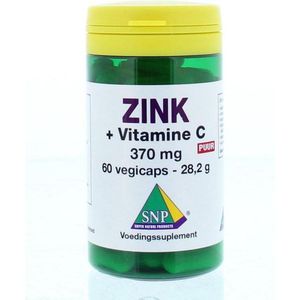 SNP Zink 50mg + gebufferde vitamine C puur 60 Vegetarische capsules
