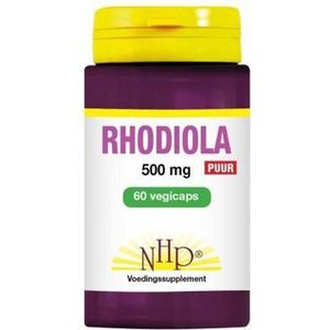 NHP Rhodiola 500mg puur  60 Vegetarische capsules