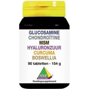 SNP Glucosamine chondro MSM hyaluron curcum boswellia 90 tabletten