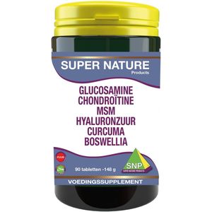 SNP Glucosamine chondro MSM hyaluron curcum boswellia 90 tabletten