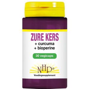 NHP Zure kers/curcuma/piper nigrum 30 vcaps