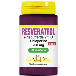 NHP Resveratrol 200 mg/Vitamine C/Bioperine puur 60 vcaps