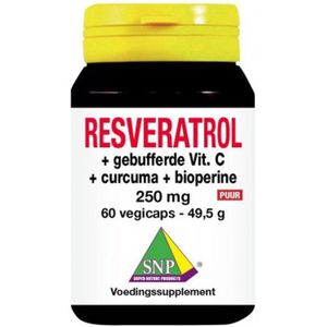 SNP - Resveratrol Curcuma - Voedingssupplement - 500 mg - Natuurlijke Ingrediënten