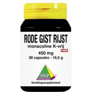 SNP Rode gist rijst monacoline K vrij  30 capsules