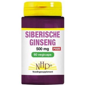 NHP Siberische ginseng 500 mg puur 60 vcaps