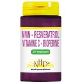 NHP Vit B3 Resveratrol vitamine C bioperine 30 Vegetarische capsules