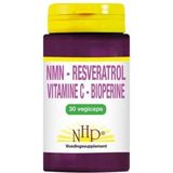 NHP Vit B3 Resveratrol vitamine C bioperine 30 Vegetarische capsules