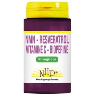 NHP Vit B3 Resveratrol vitamine C bioperine 30 Vegetarische capsules