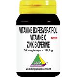 SNP Vitamine B3 resveratrol gebufferde vitamine C zink 30 vcaps