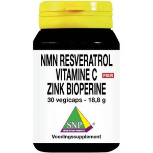Snp Vitamine B3 Resveratrol Gebufferde Vitamine C Zink, 30 Veg. capsules