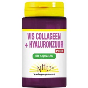 NHP Vis collageen hyaluronzuur puur 60 capsules