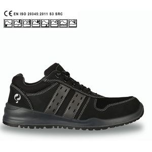 Quick - Q1905 Sport - Werkschoen - Zwart - Leer/Suède/Mesh