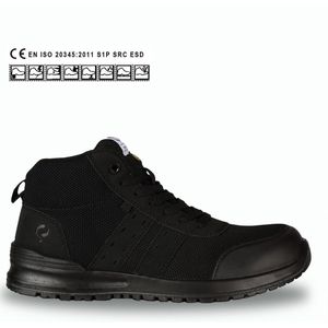 Quick Sprint Dark High QS0562 - Werkschoenen - Zwart - Microfiber en Flying Knitted