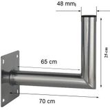 Blueqon WML70 48mm antenne muurbeugel