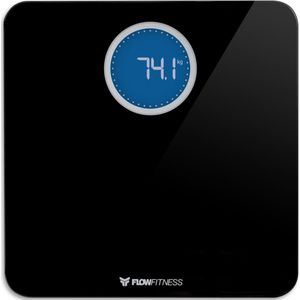 Flow Fitness Weegschaal - Smart Scale - Zwart