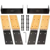 Flow Fitness W9i Elevation Kit Oak - Roeitrainer Verhogingsset