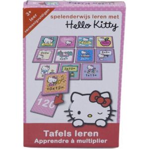 Leer Tafels met Hello Kitty – 30x13x3cm | Leerspel voor Kinderen | Tafels Oefenen | Leren Vermenigvuldigen | Educatieve Spellen