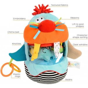 Dolce Classic activiteitenknuffel walrus Walter - 30 cm