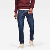 G star 3301 Straight Jeans Blauw Man