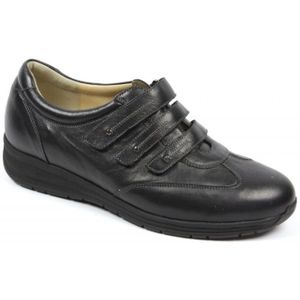 Durea - Klittenbandschoenen - Zwart - Leer - Wijdte E