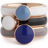 Melano - Twisted Tracy - Ring - Rosegoud-Taupe - Resin - 5mm