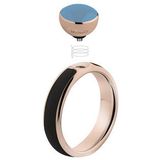 Melano - Twisted Tracy - Ring - Rosegoud-Taupe - Resin - 5mm