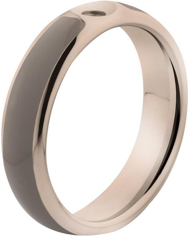 Melano - Twisted Tracy - Ring - Rosegoud-Taupe - Resin - 5mm