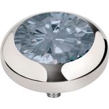 Melano - Vivid Basic CZ Steentje - Jeans Blauw - 7 mm