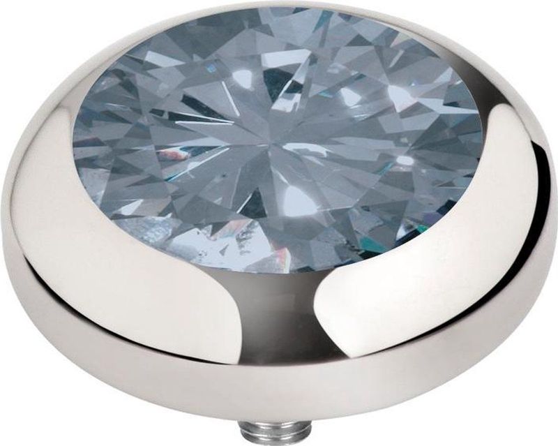 Melano - Vivid Basic CZ Steentje - Jeans Blauw - 7 mm