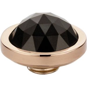 Melano Vivid Facet Cz Steentje Black Rosé