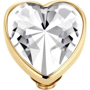 Melano - Heart Zetting - Goudkleurig - Crystal