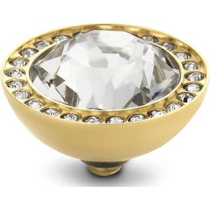 Melano Twisted Brilliant CZ Steentje Crystal Goud