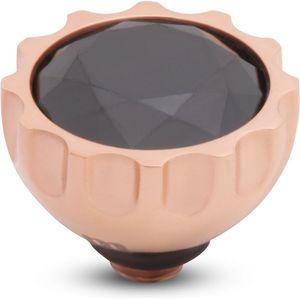 Melano - Twisted Sun CZ Steentje - Zwart - Zirkonia