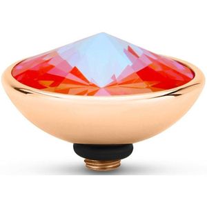 Melano - Twisted Gradient Steentje - Oranje Glow - Edelstaal