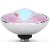 Melano - Twisted Gradient Steentje - Crystal Lavender Delite - Zilver - Edelstaal