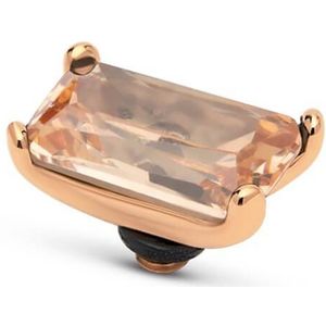 Melano - Twisted Baguette Steentje - Champagne Rosé - 7,5x12 mm