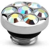 Melano Vivid Pave Steentje AB Crystal Zilver