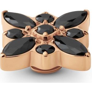 Melano - Vivid Brooch - Zwart - Roestvrij Staal - Zirkonia