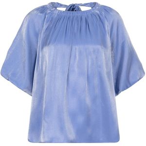 Dante 6, Dames, Blouses & Shirts, Blauw, Maat: XS Viscose,