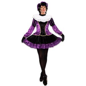 Piet jurkje - Met petticoat - Paars - Maat XL