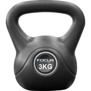 Focus Fitness - Kettlebell - 3 KG - Cement - Gewichten