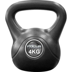 Focus Fitness - Kettlebell - 4 KG - Cement - Gewichten