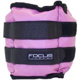 Focus Fitness - Pols-/enkelgewichten - Ankle Weights - 2 x 1 kg - Roze - Gewichten - Verstelbaar